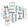 Sizzix Thinlits Die Set 16PK - Friendship Words: Script by Tim Holtz